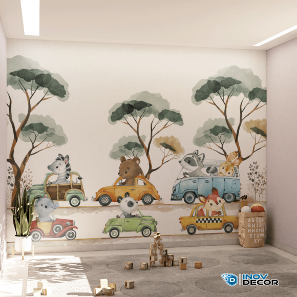 PAPEL DE PAREDE SAFARI AQUARELA - 026 - Imagem 2