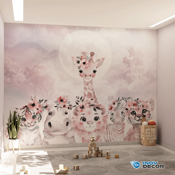 PAPEL DE PAREDE SAFARI AQUARELA - 033 - Imagem 2