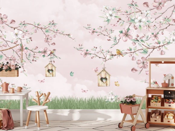 PAPEL DE PAREDE INFANTIL FEMININO - 0131 - Imagem 3