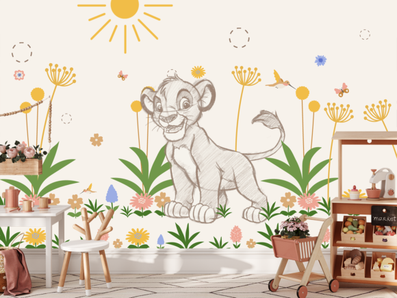 PAPEL DE PAREDE DESENHO ANIMADO - 020