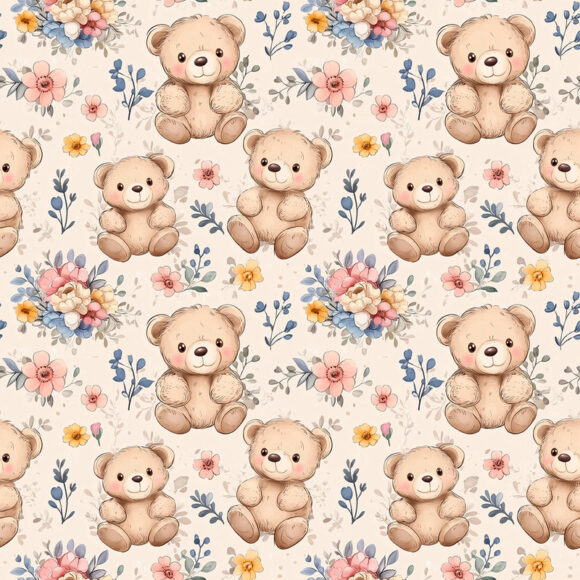 PAPEL DE PAREDE BABY PATTERNS - 0011