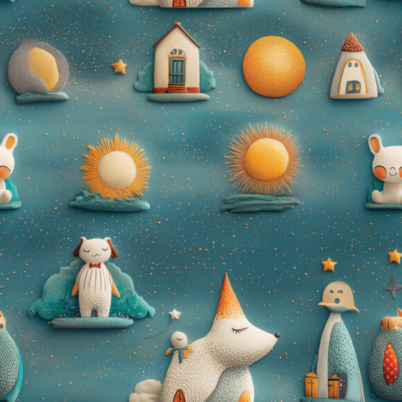 PAPEL DE PAREDE BABY PATTERNS - 0042