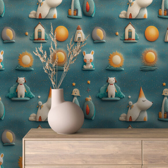PAPEL DE PAREDE BABY PATTERNS - 0042 - Imagem 3