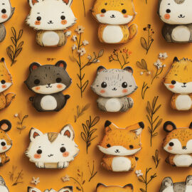 PAPEL DE PAREDE BABY PATTERNS - 0054