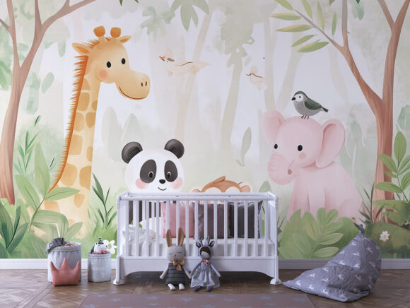 PAPEL DE PAREDE INFANTIL FEMININO - 0008