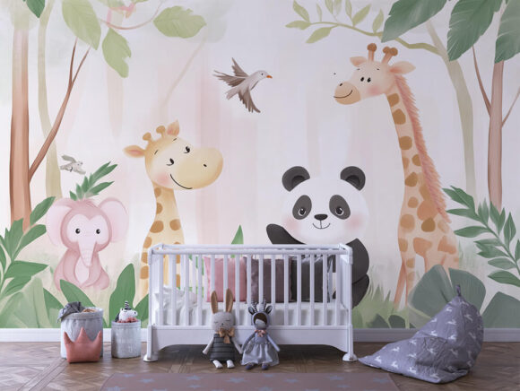 PAPEL DE PAREDE INFANTIL FEMININO - 0009
