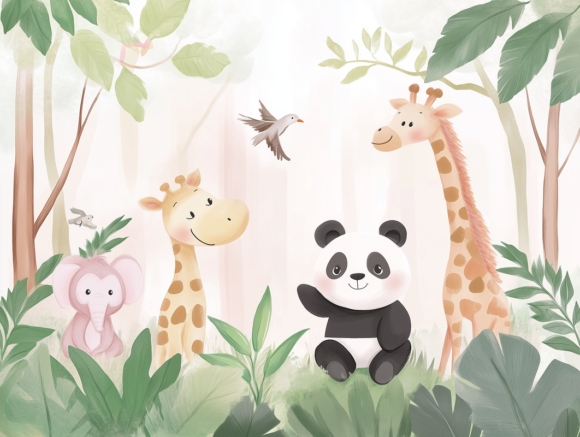 PAPEL DE PAREDE INFANTIL FEMININO - 0009 - Imagem 3