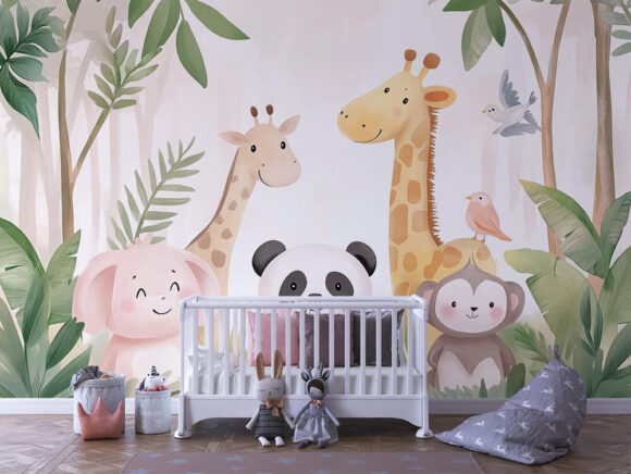 PAPEL DE PAREDE INFANTIL FEMININO - 0010