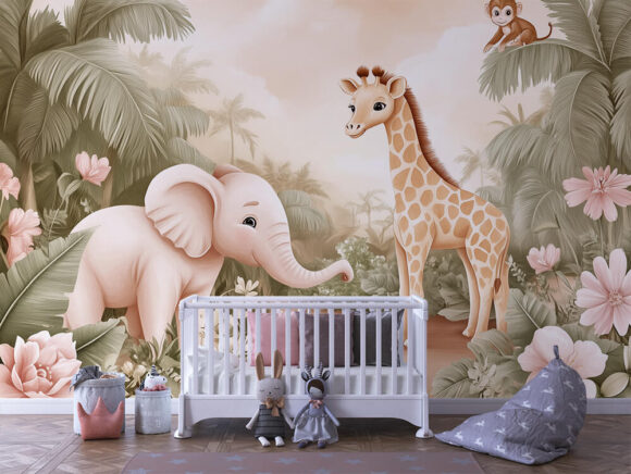 PAPEL DE PAREDE INFANTIL FEMININO - 0011