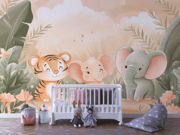 PAPEL DE PAREDE INFANTIL FEMININO - 0013