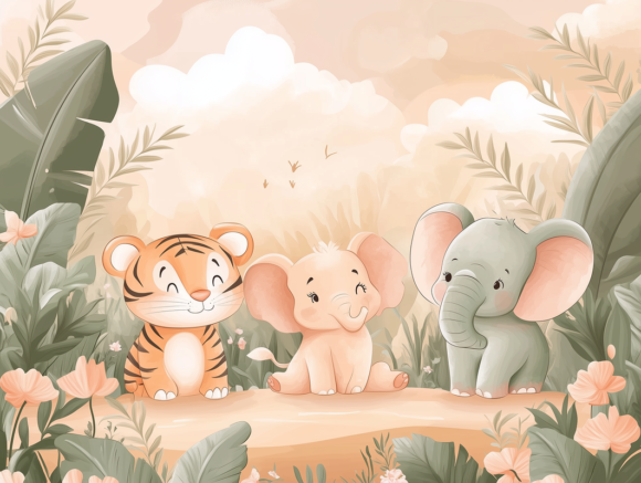 PAPEL DE PAREDE INFANTIL FEMININO - 0013 - Imagem 3