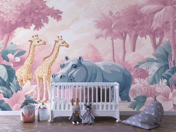 PAPEL DE PAREDE INFANTIL FEMININO - 0014