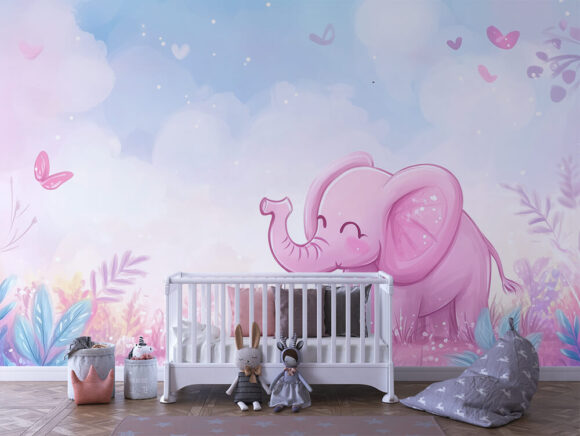 PAPEL DE PAREDE INFANTIL FEMININO - 0015