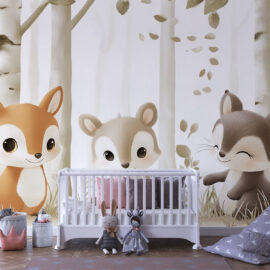 PAPEL DE PAREDE INFANTIL FEMININO - 0019