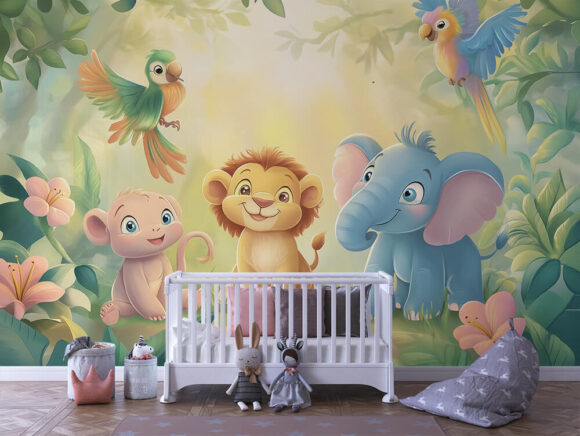 PAPEL DE PAREDE INFANTIL FEMININO - 0029