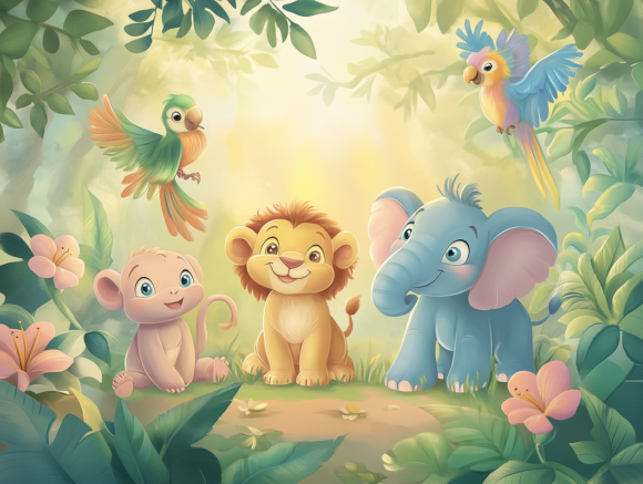 PAPEL DE PAREDE INFANTIL FEMININO - 0029 - Imagem 3