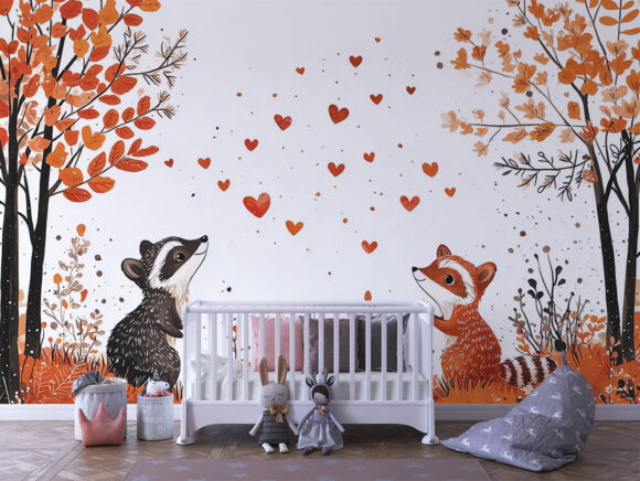 PAPEL DE PAREDE INFANTIL FEMININO - 0043