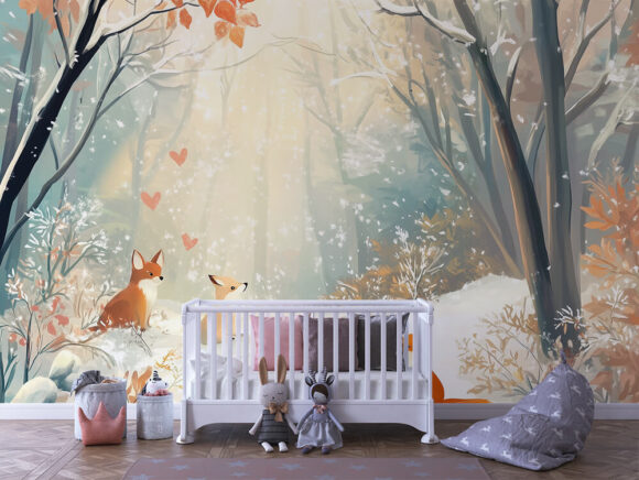 PAPEL DE PAREDE INFANTIL FEMININO - 0049