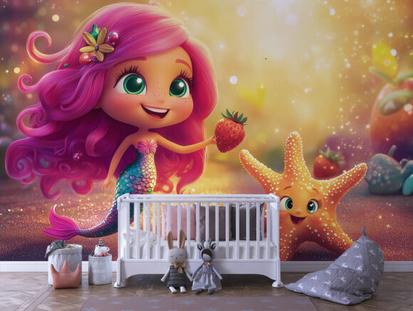 PAPEL DE PAREDE INFANTIL FEMININO - 0067
