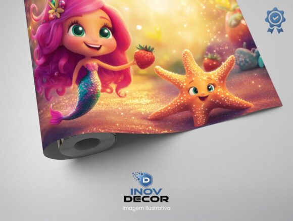 PAPEL DE PAREDE INFANTIL FEMININO - 0067 - Imagem 2