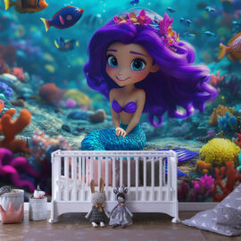 PAPEL DE PAREDE INFANTIL FEMININO - 0069