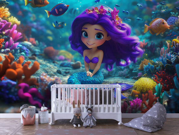 PAPEL DE PAREDE INFANTIL FEMININO - 0069