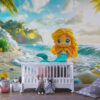 PAPEL DE PAREDE INFANTIL FEMININO - 0070