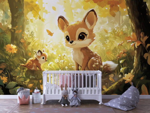 PAPEL DE PAREDE INFANTIL FEMININO - 0072