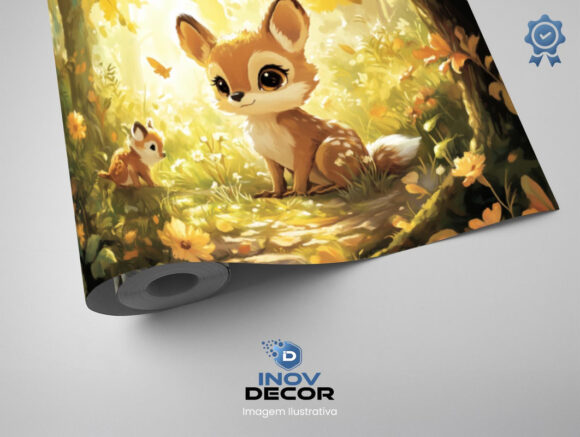 PAPEL DE PAREDE INFANTIL FEMININO - 0072 - Imagem 2