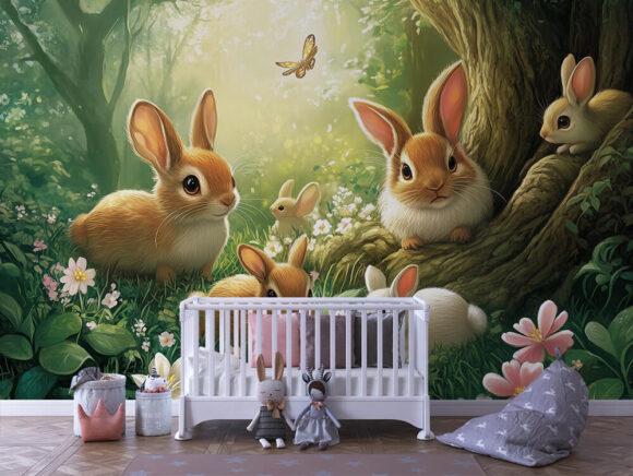 PAPEL DE PAREDE INFANTIL FEMININO - 0083