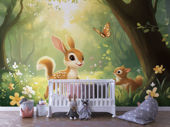 PAPEL DE PAREDE INFANTIL FEMININO - 0089