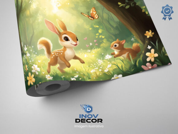PAPEL DE PAREDE INFANTIL FEMININO - 0089 - Imagem 2