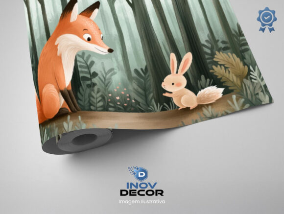 PAPEL DE PAREDE INFANTIL FEMININO - 0090 - Imagem 2