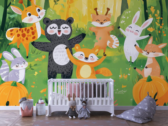 PAPEL DE PAREDE INFANTIL FEMININO - 0104
