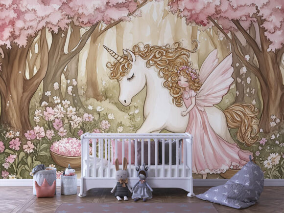 PAPEL DE PAREDE INFANTIL FEMININO - 0106