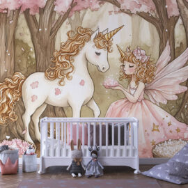 PAPEL DE PAREDE INFANTIL FEMININO - 0107