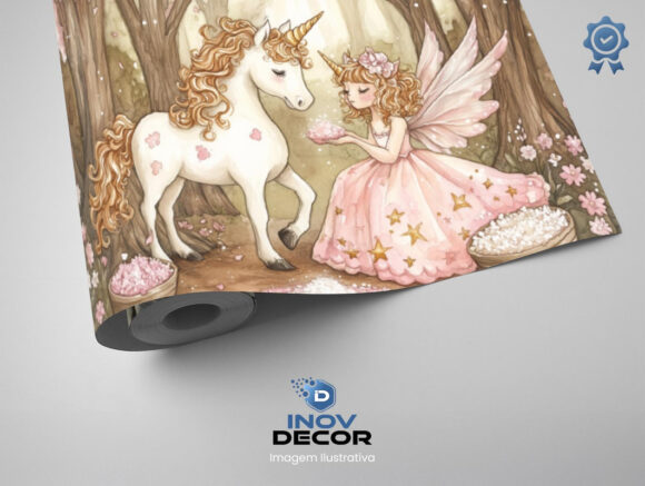 PAPEL DE PAREDE INFANTIL FEMININO - 0107 - Imagem 2