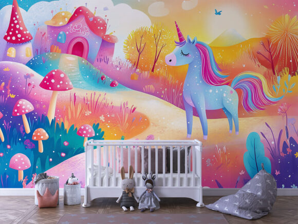 PAPEL DE PAREDE INFANTIL FEMININO - 0108