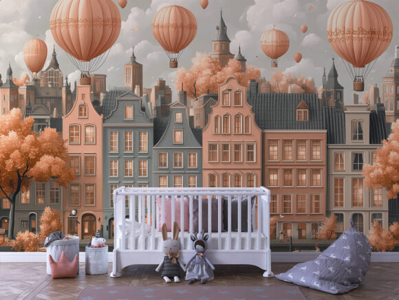 PAPEL DE PAREDE INFANTIL FEMININO - 0110