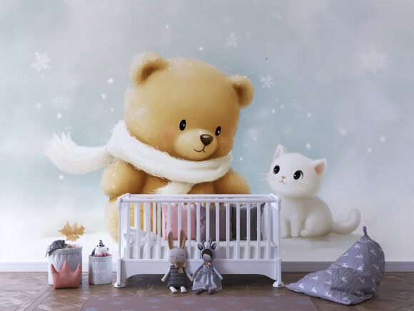 PAPEL DE PAREDE INFANTIL FEMININO - 0116