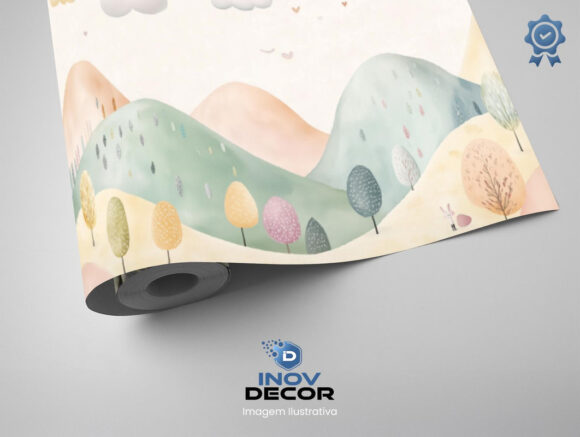 PAPEL DE PAREDE INFANTIL FEMININO - 0122 - Imagem 2