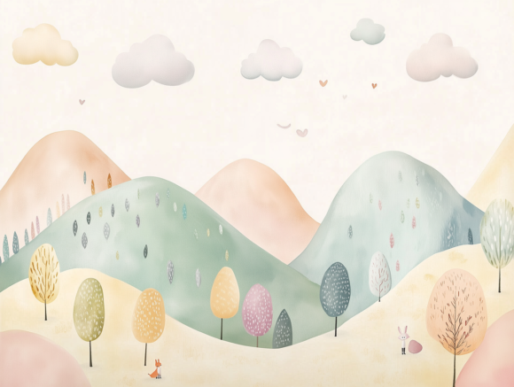 PAPEL DE PAREDE INFANTIL FEMININO - 0122 - Imagem 3