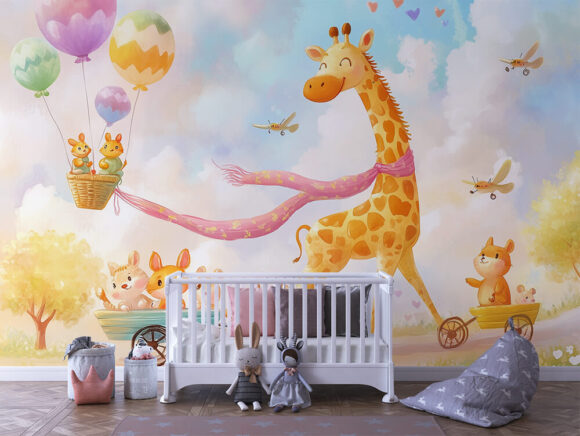PAPEL DE PAREDE INFANTIL FEMININO - 0124
