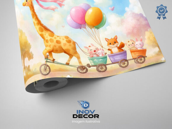 PAPEL DE PAREDE INFANTIL FEMININO - 0125 - Imagem 2