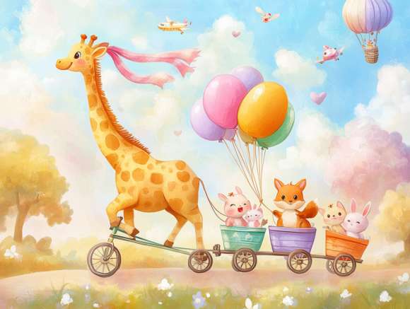 PAPEL DE PAREDE INFANTIL FEMININO - 0125 - Imagem 3