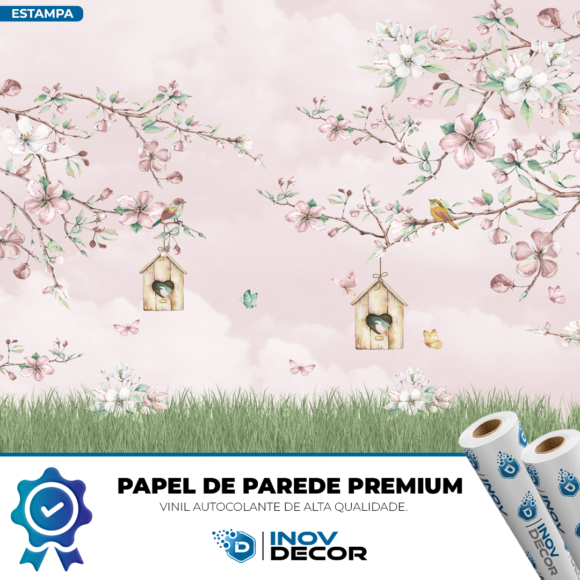 PAPEL DE PAREDE INFANTIL FEMININO - 0131 - Imagem 4