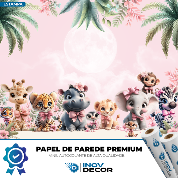 PAPEL DE PAREDE SAFARI AQUARELA - 031 - Imagem 4