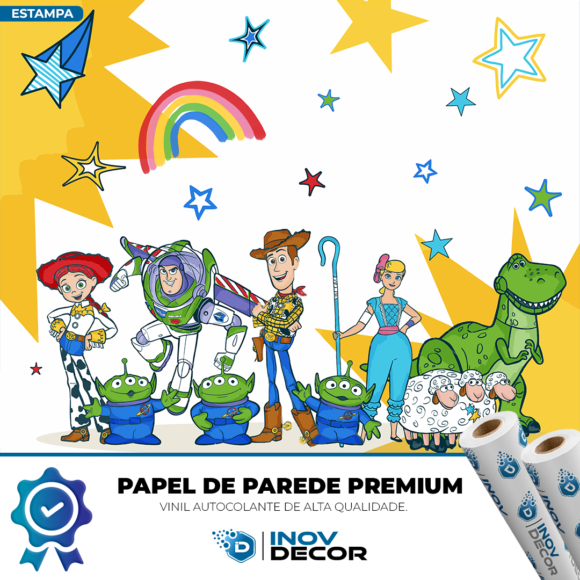 PAPEL DE PAREDE DESENHO ANIMADO - 026 - Imagem 4