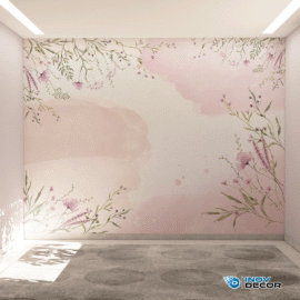 PAPEL DE PAREDE FLORAL - 001