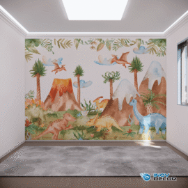 PAPEL DE PAREDE DINOSSAUROS - 001